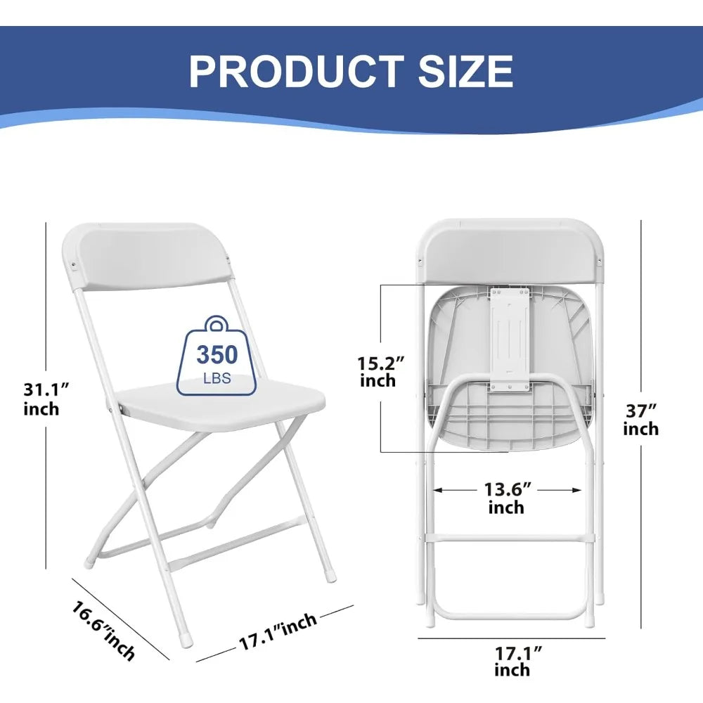 Hign-concerned Folding Chairs 20 Pack Portable Event Chairs