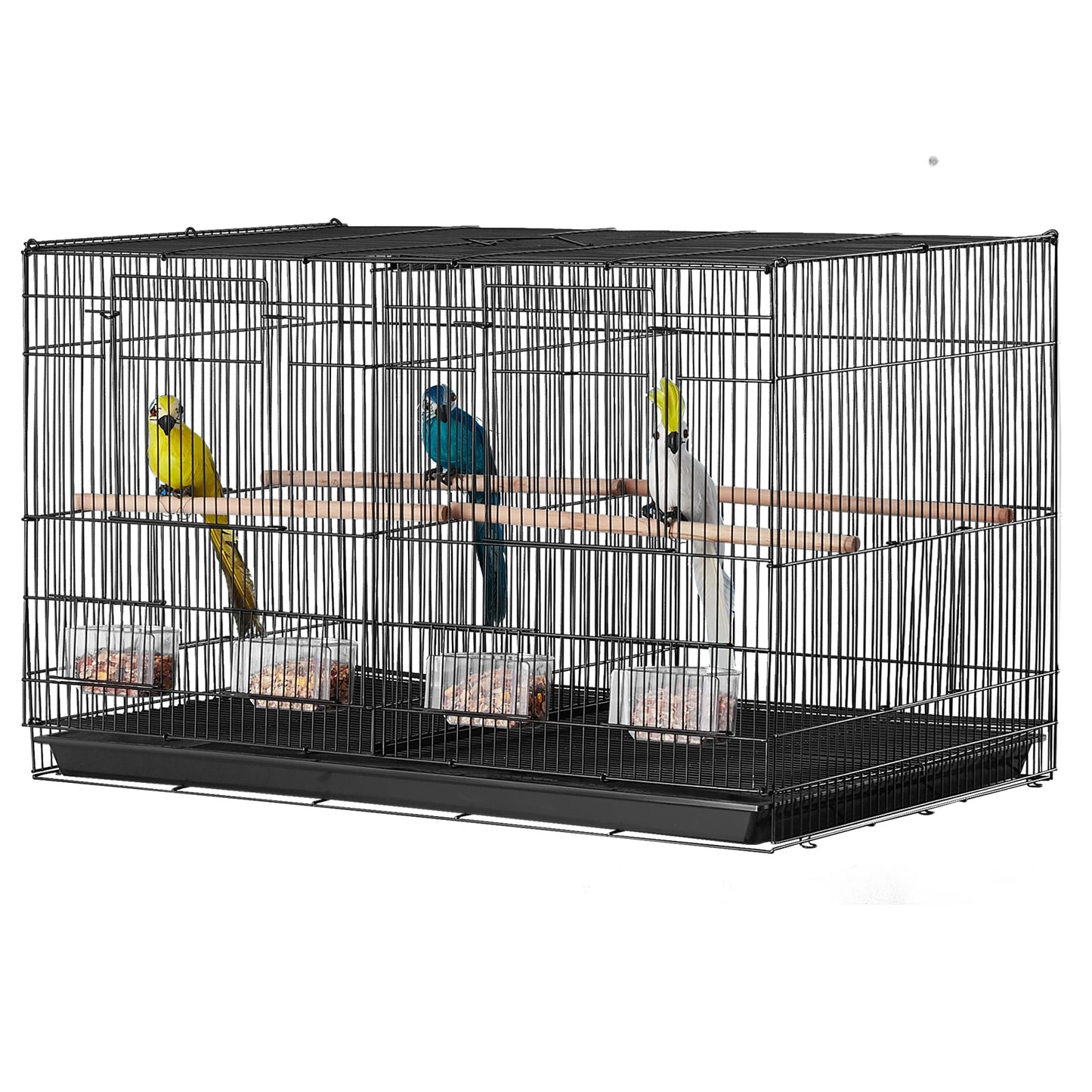SucceBuy Flight Bird Cage Stackable Divided Cage For Travel