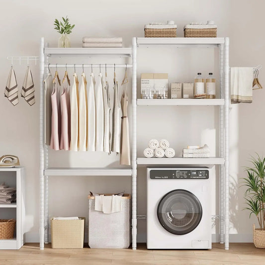HiMISSH Washer Dryer Storage Shelf Five Layer Rack Laundry