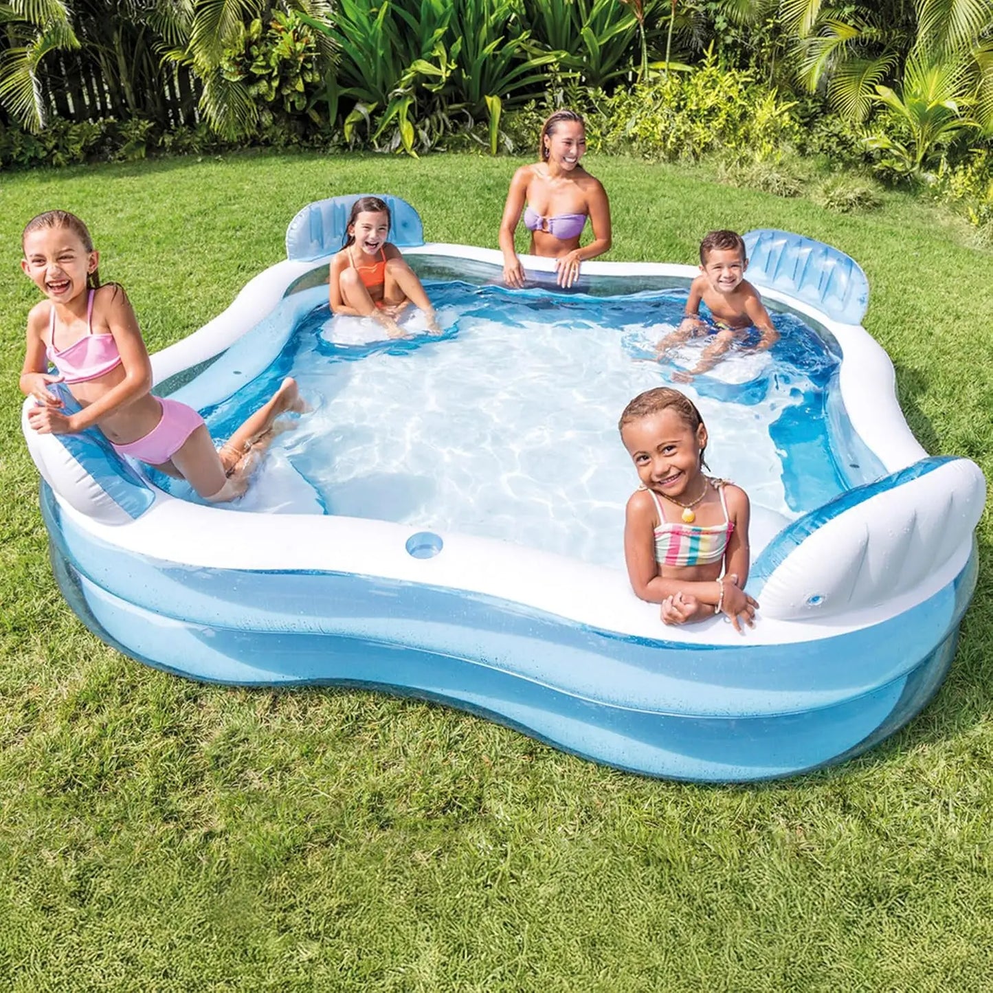 Inflatable Family Pool For Ages Three Plus Premium PVC