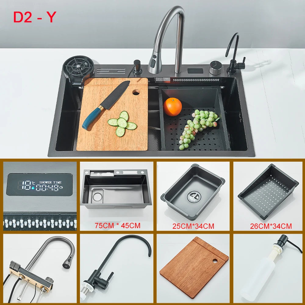 Certification Stainless Steel Kitchen Sink Digital Display