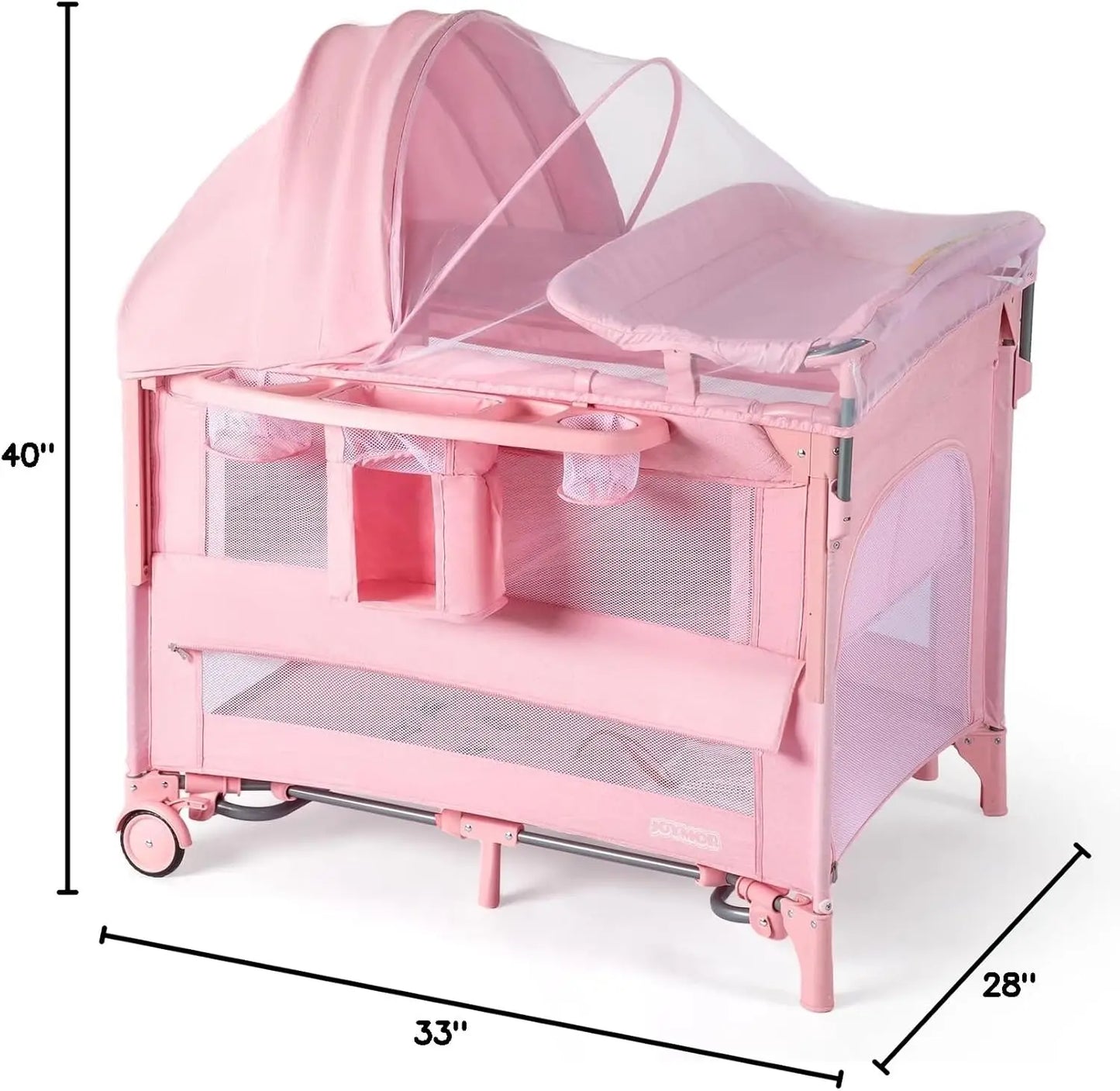 9 In 1 Bedside Bassinet With Changing Table Center