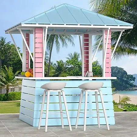 Coastal Dream Outdoor Gazebo With USB Charging And Hooks