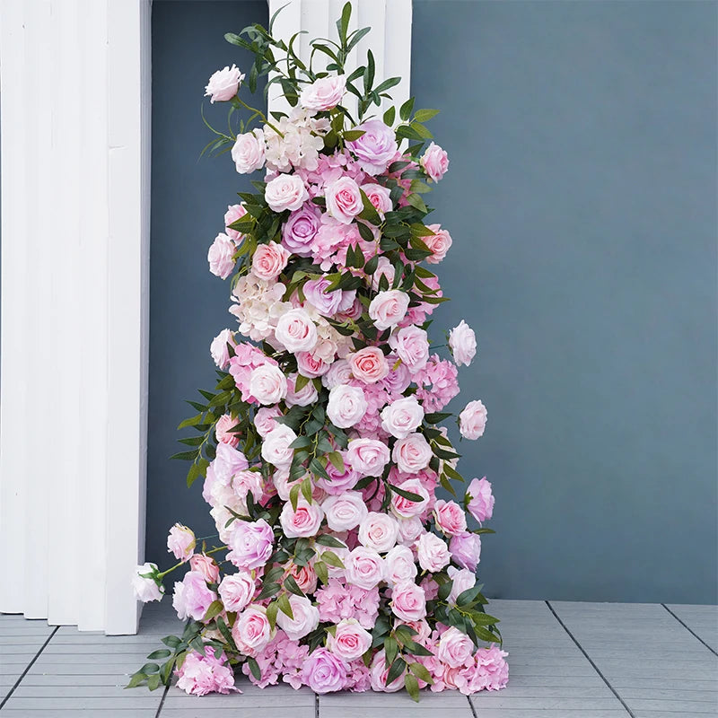 Angela Flower Silk Wedding Backdrop Arch Floral Arrangement