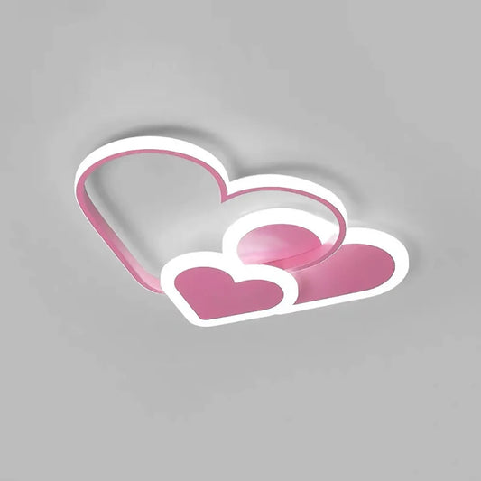 Heart Shaped LED Light Ceiling Lamp With Remote Control