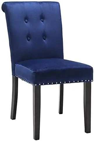 2PCS European Retro Velvet Accent Chair and Makeup Stool for Bedroom