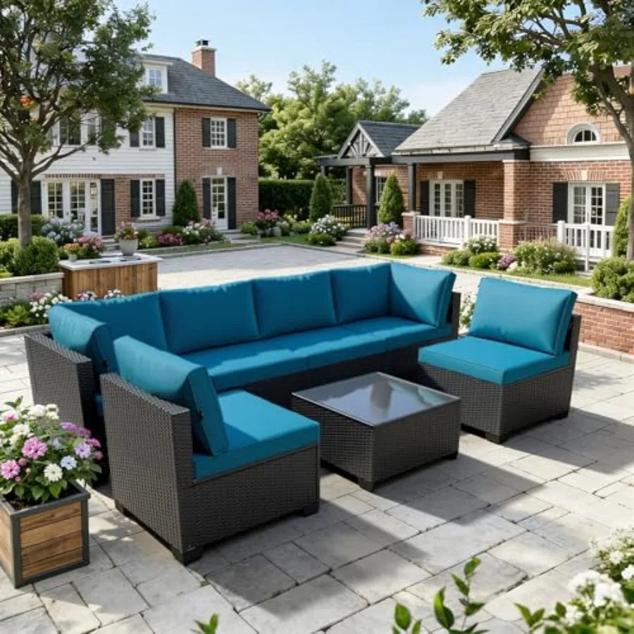 Patio Furniture Set All Weather Wicker Rattan Outdoor Conversation