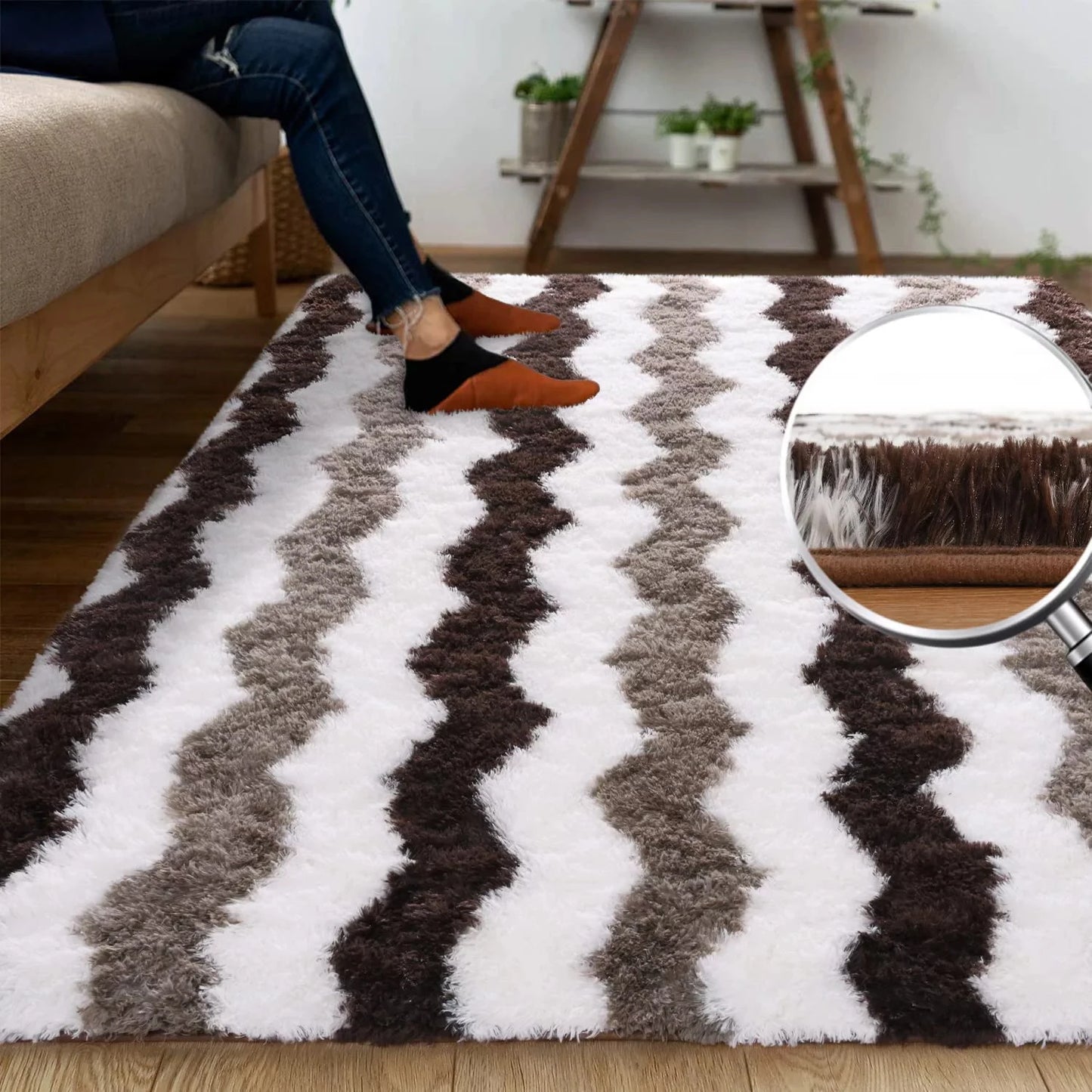 Soft Shaggy Plush Area Rugs for Home Decor