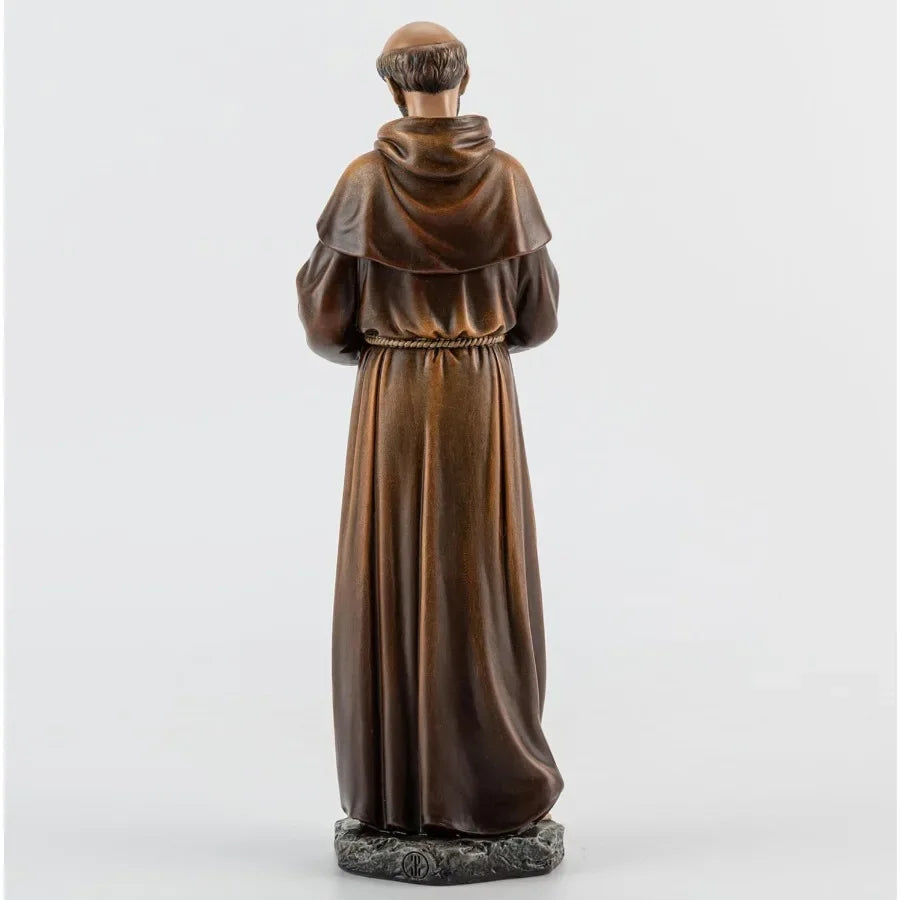 High-concerned Catholic Saint Francis Statue Garden Figurine