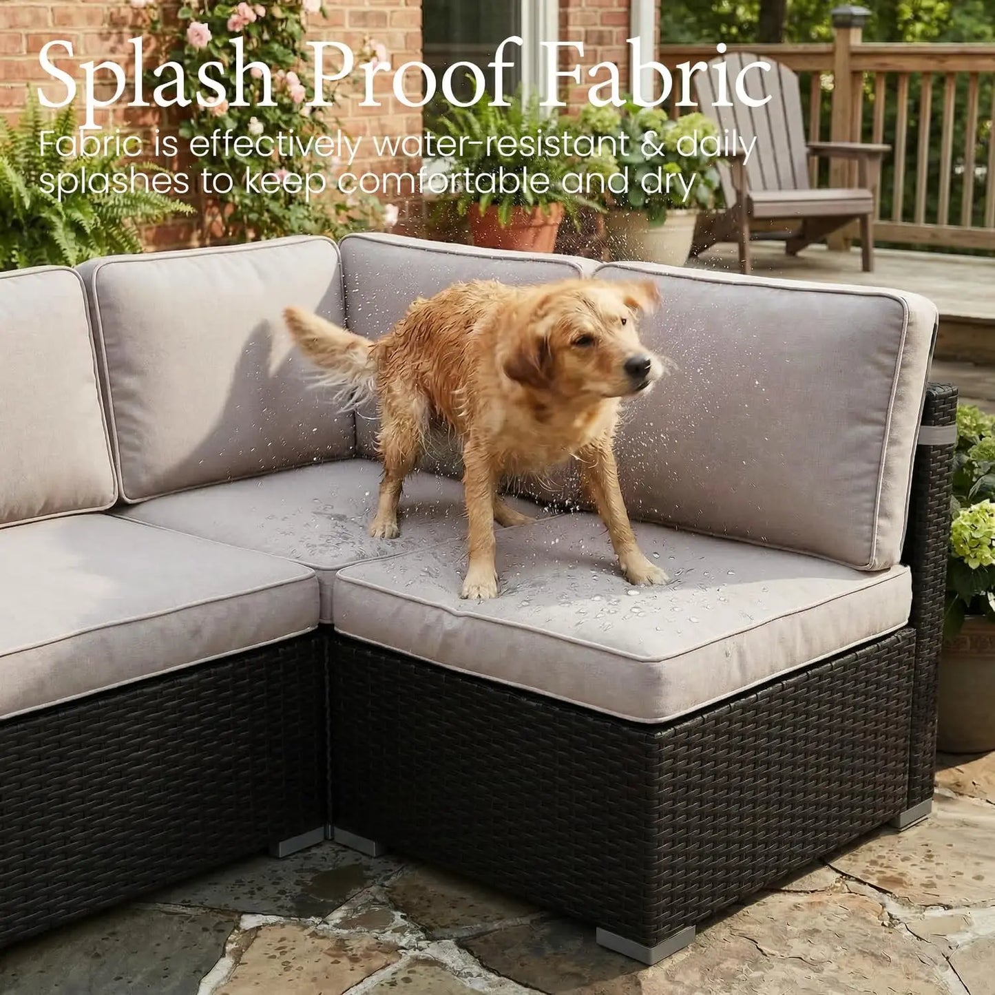 Patio Furniture Set With Fire Pit Table And Wicker
