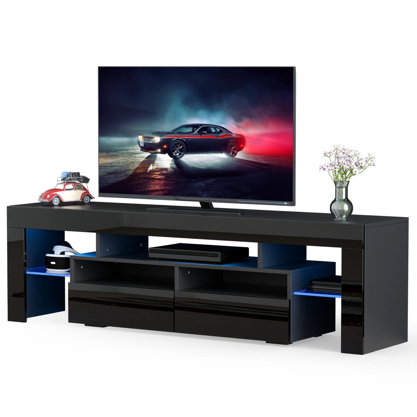 QiaoShiRen Modern TV Stand with Storage Drawers