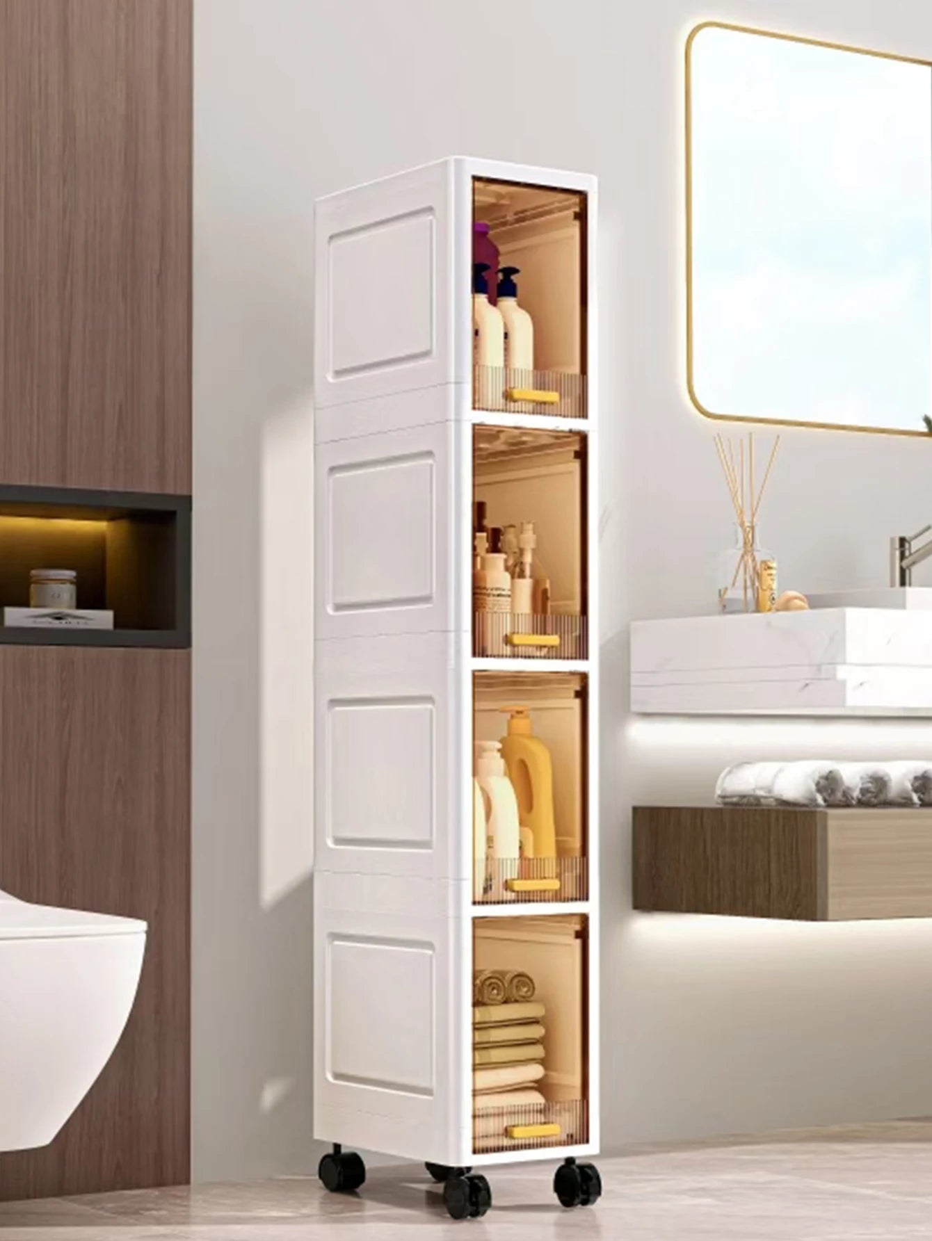 Multi Functional Ultra Thin Gap Storage Cabinet