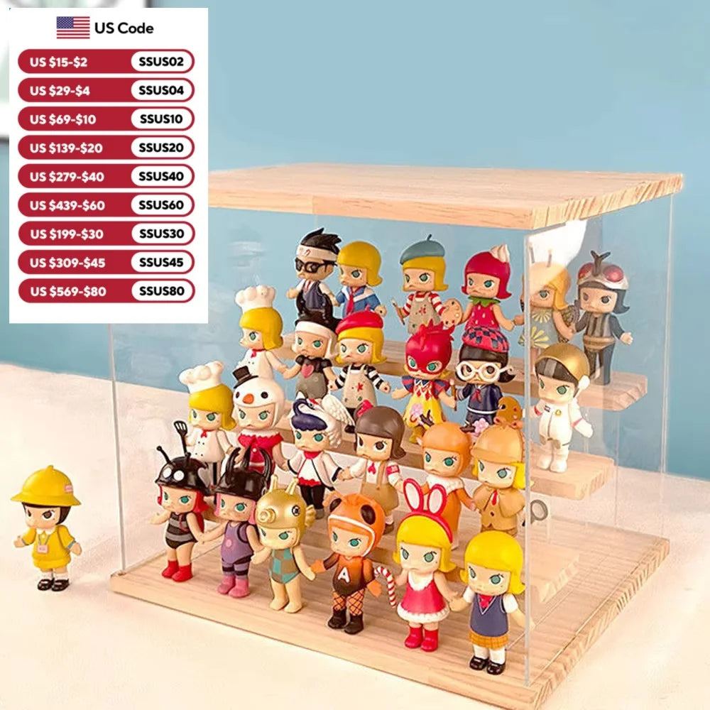Feature Acrylic 4 Tier Display Countertop Storage Rack