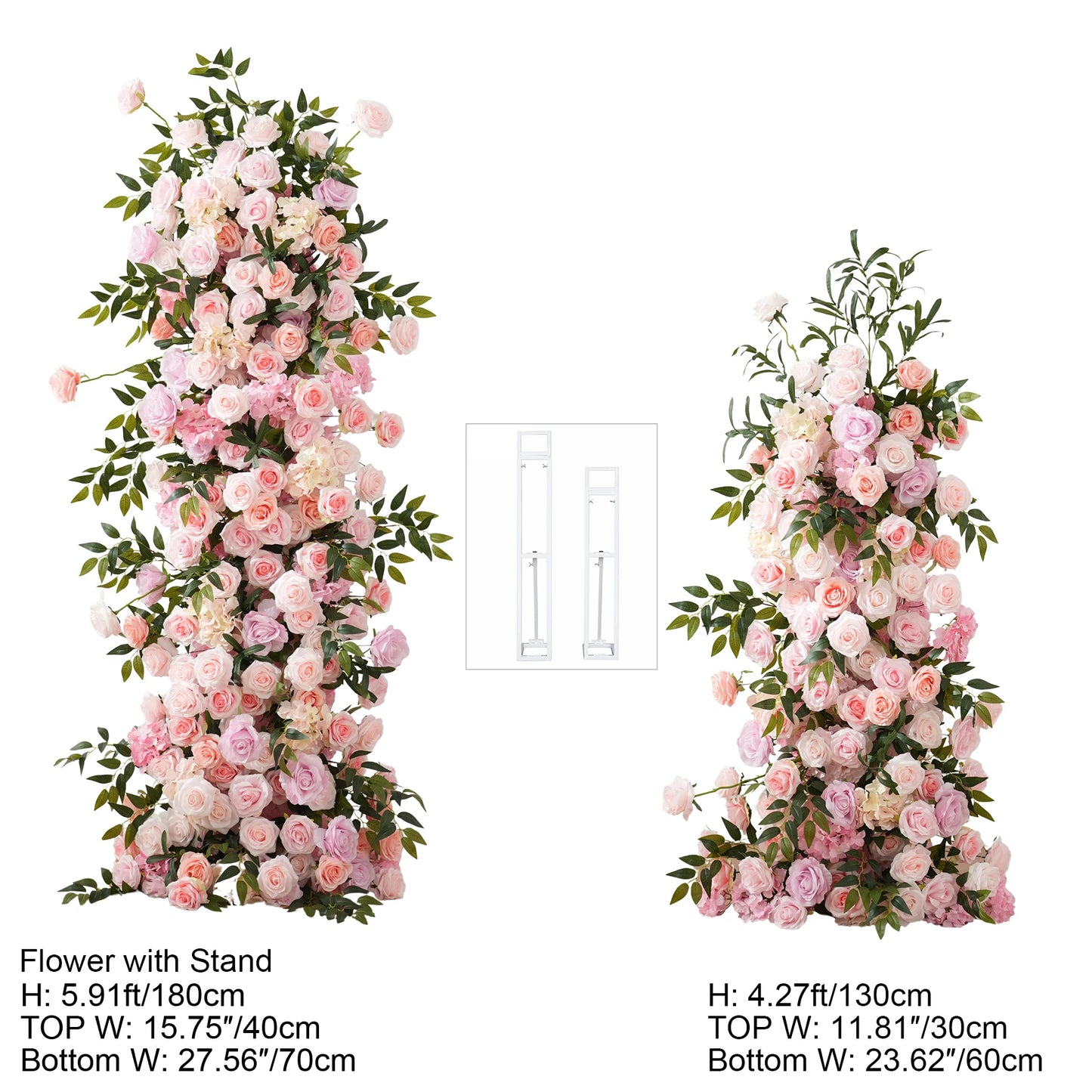 Angela Flower Silk Wedding Backdrop Arch Floral Arrangement