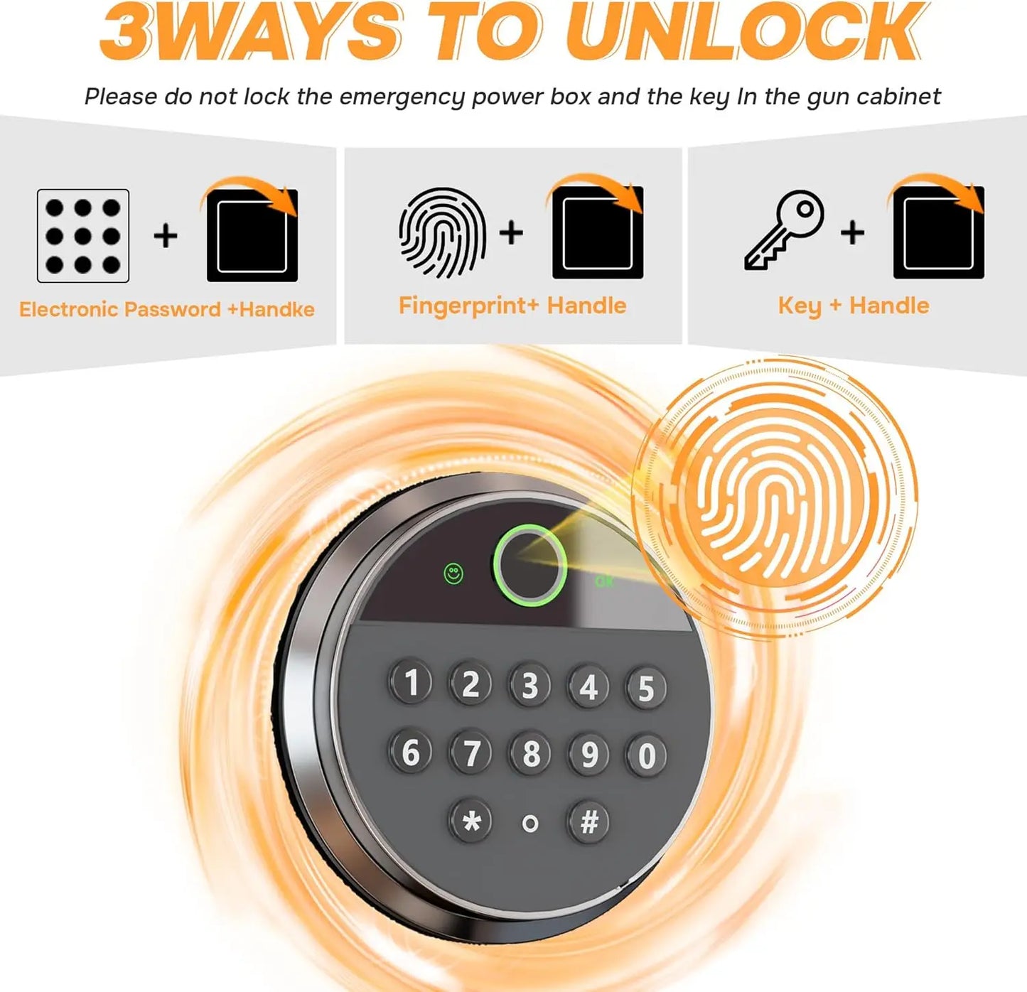 Hign-concerned Fingerprint Gun Safe for Rifles and Pistols