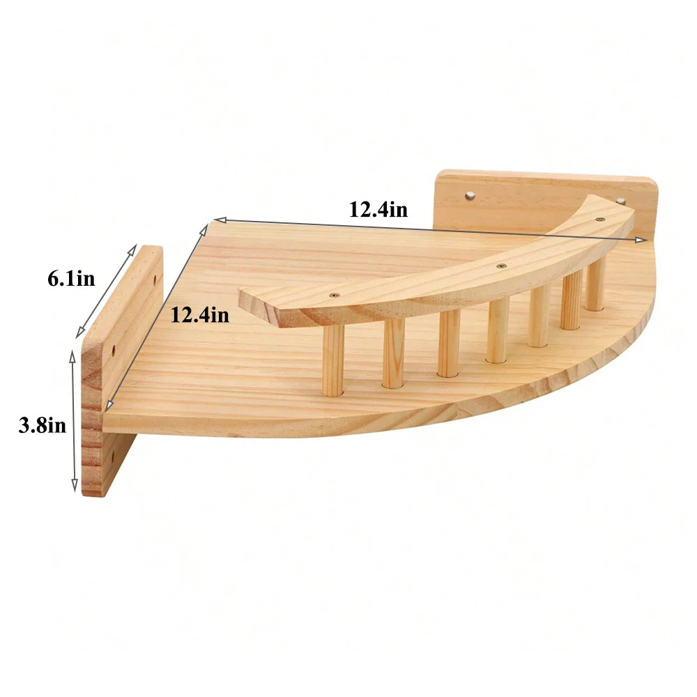 PETRAVELCN Cat Climbing Shelf Wall Mounted Scratching Post