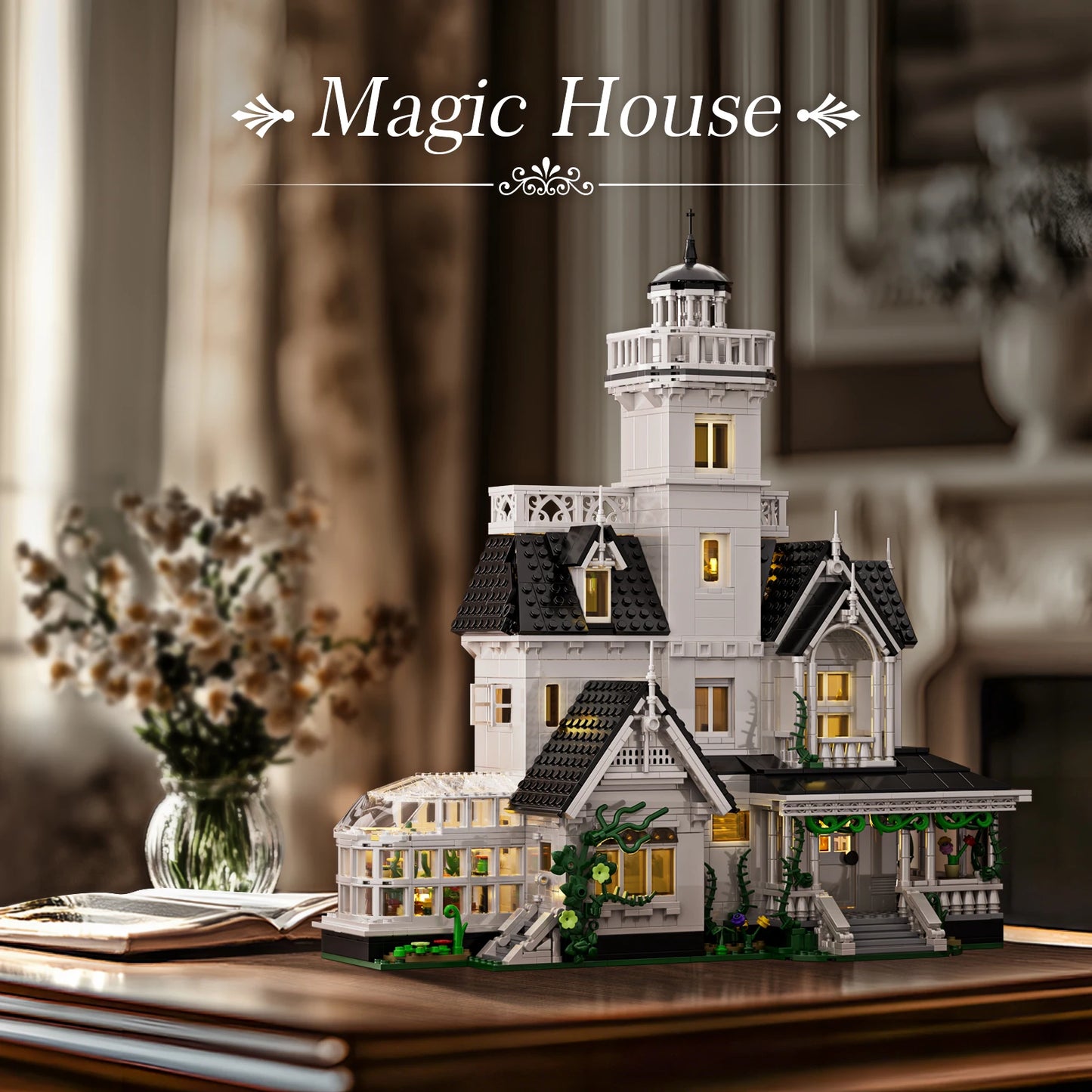 Magic House Building Set With LED Lights For Adults
