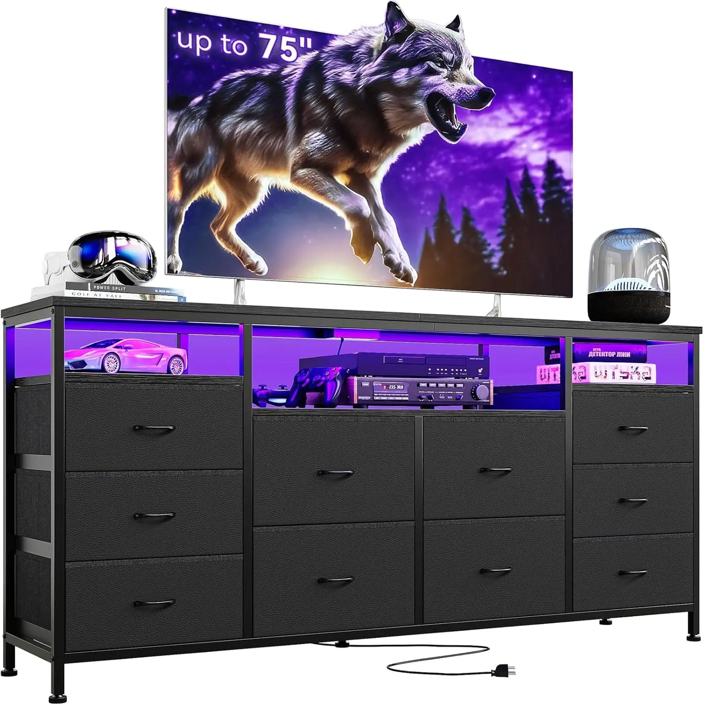 Studyset Ten Drawer TV Stand Dresser