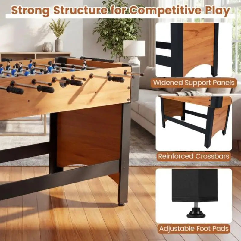 Foosball Table Competition Soccer Game Table For Home Recreation
