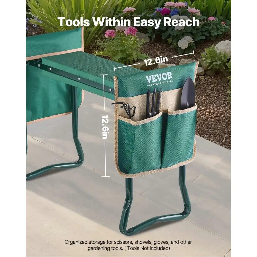 Origin Garden Kneeler Seat Folding Stool With Thick EVA Pad