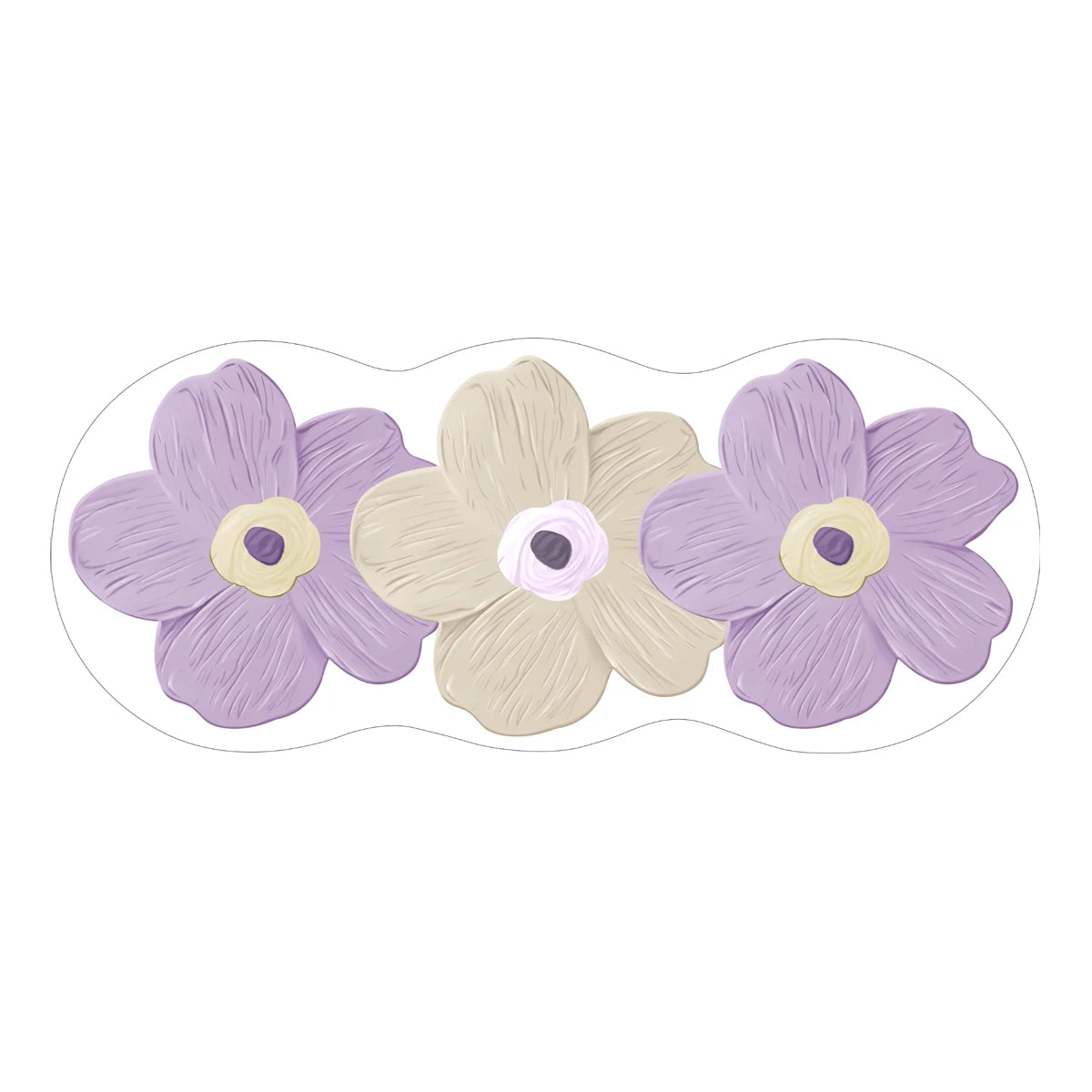 Facaishu Soft Fluffy Bedroom Floor Mat Flower Design Rug