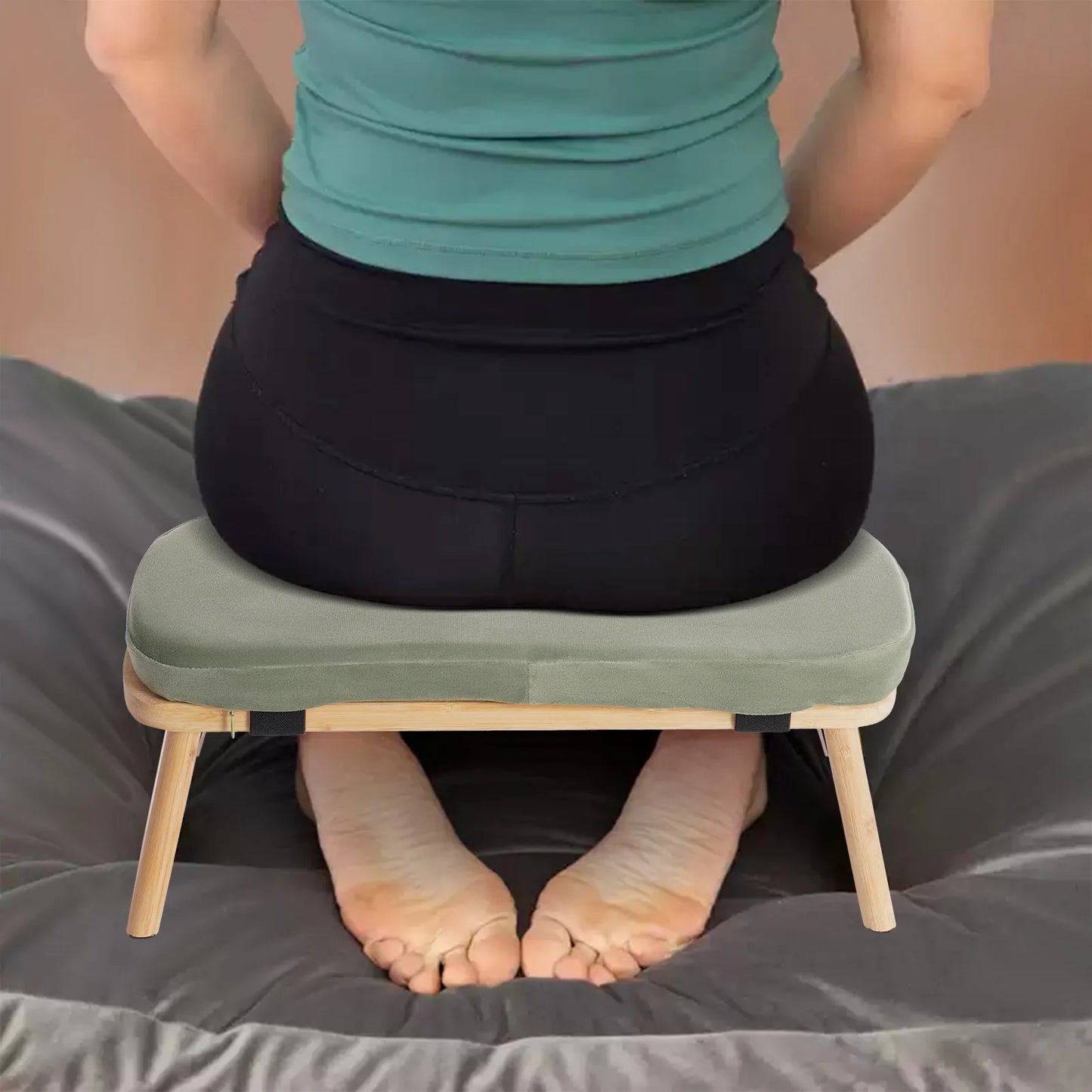 Bymaocar Foldable Kneeling Meditation Bench