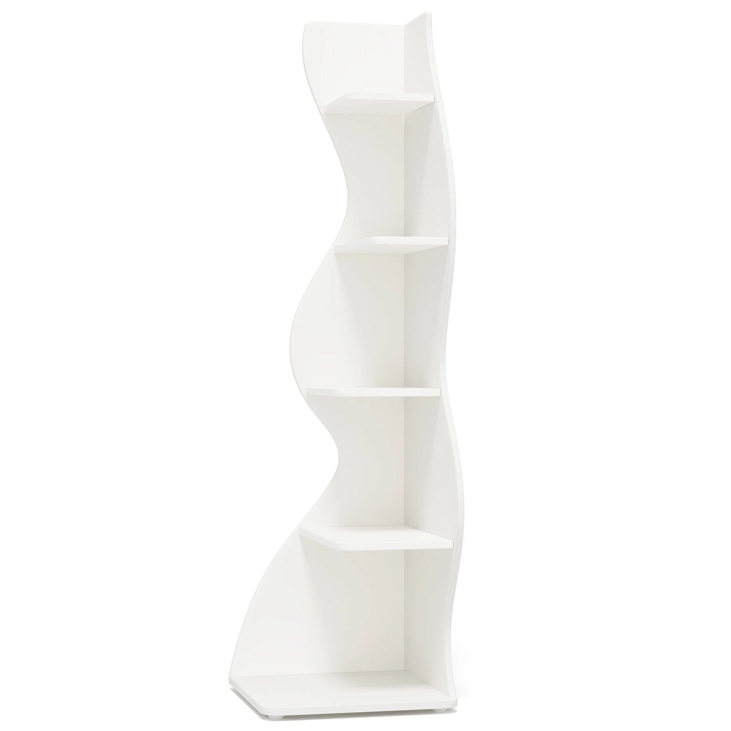 Tribesigns Corner Shelf Five Tier Wall Bookshelf Wood