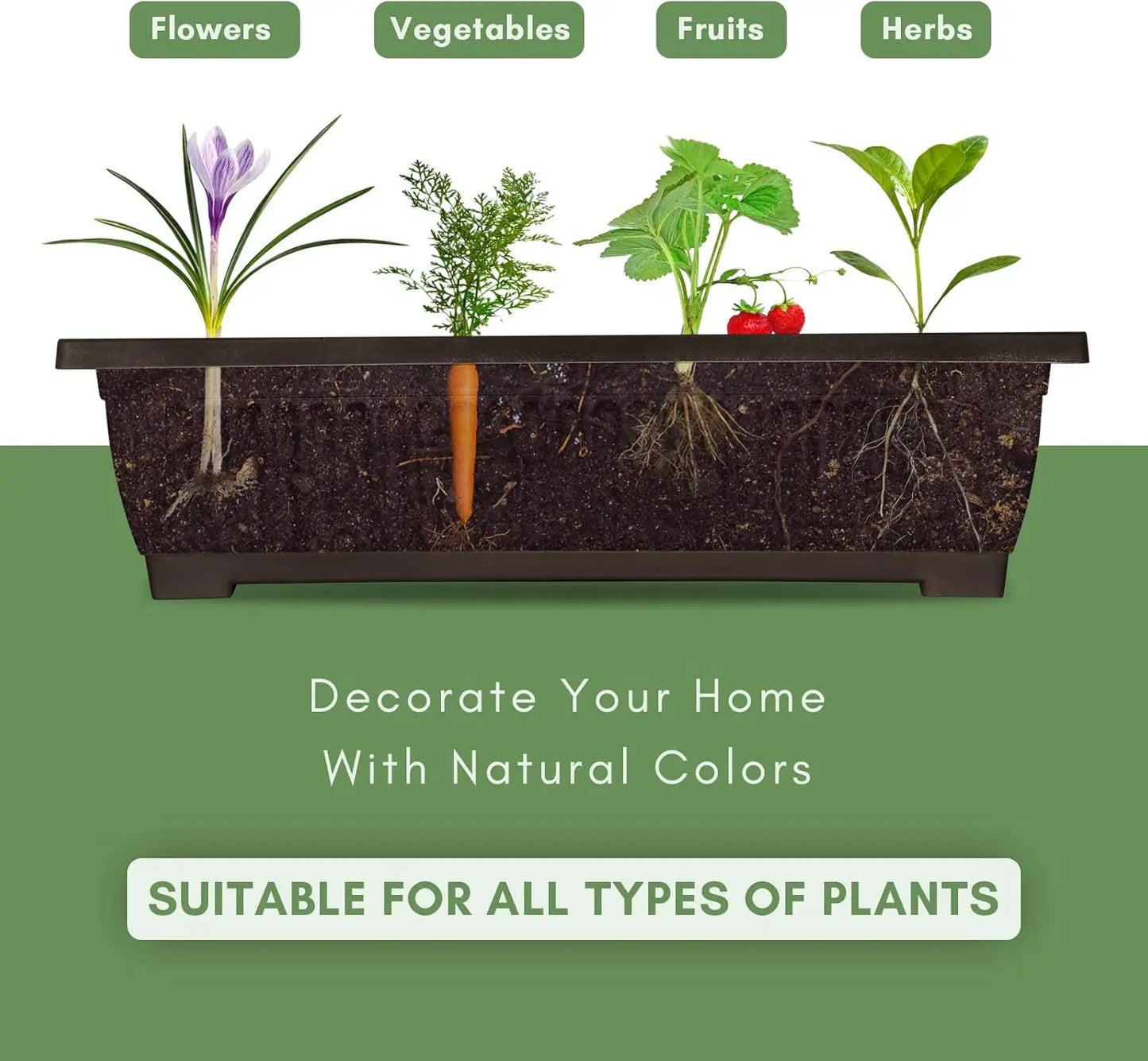 Vertical Raised Garden Bed With Drainage For Vegetables Herbs