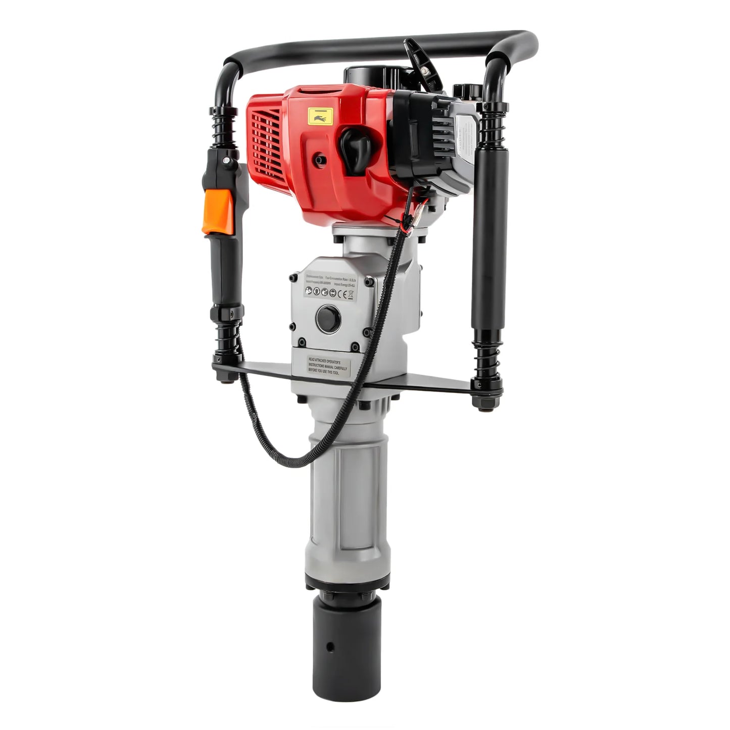 1900W 52cc Gas Powered T Post Driver with Vibration Absorbing Springs