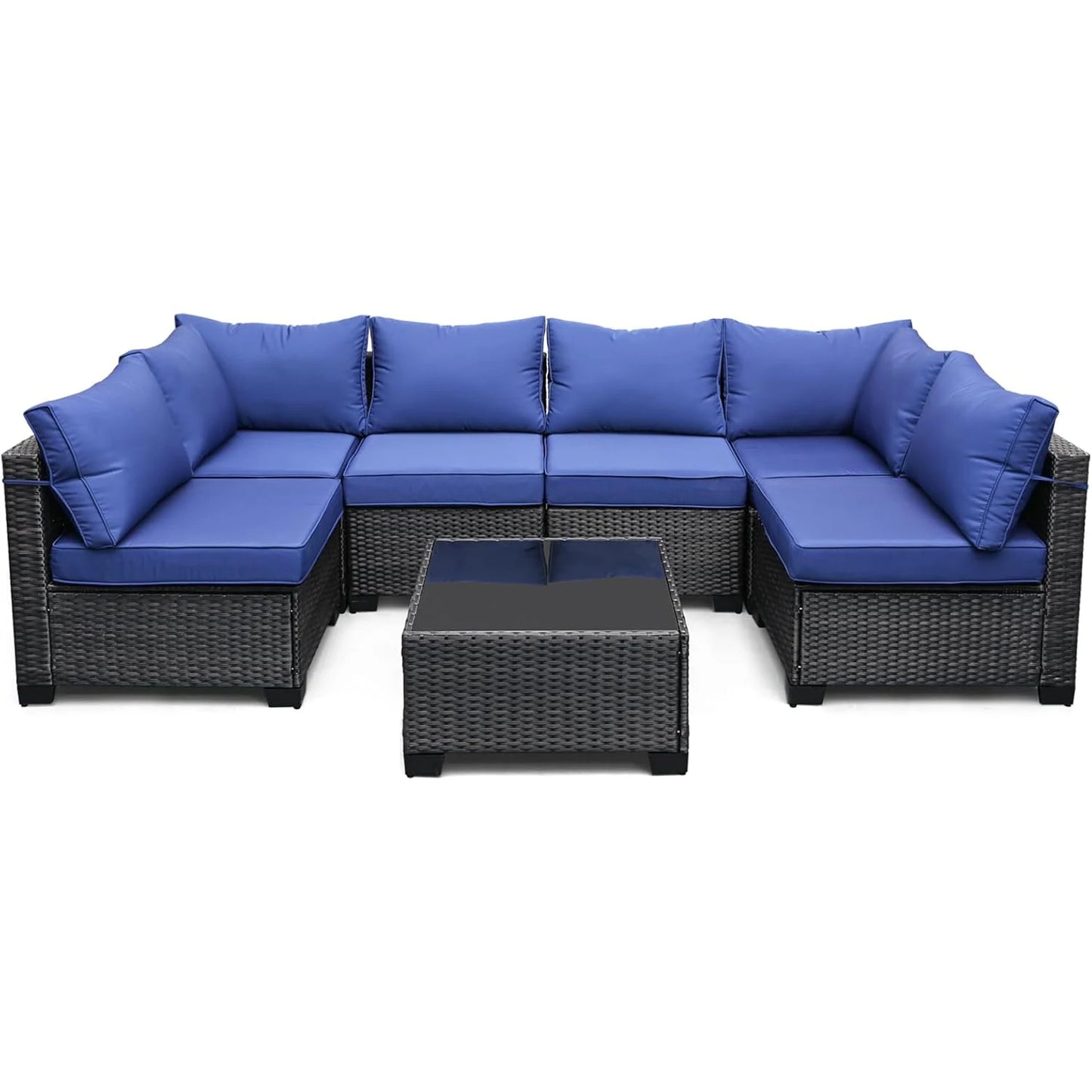HobbyLane Modular Outdoor Furniture Set With PE Rattan Wicker