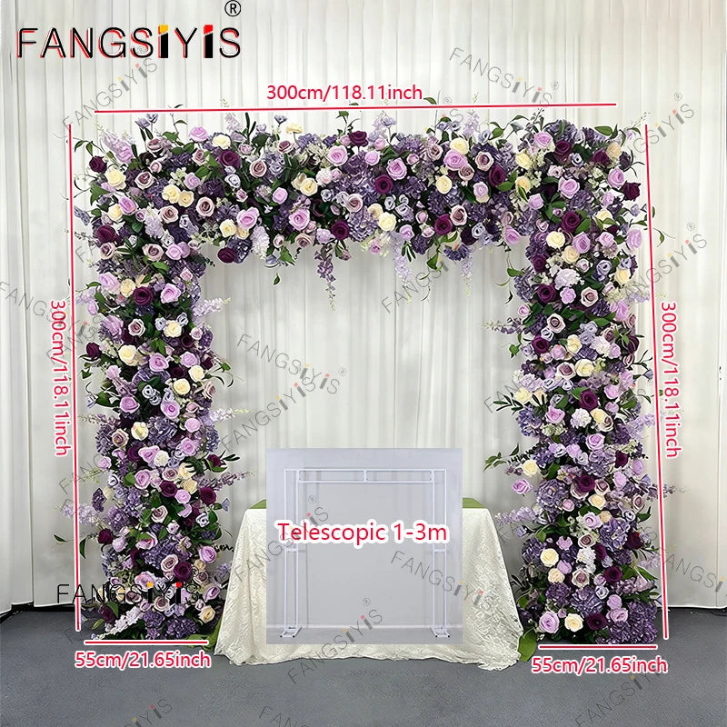 Artificial Wedding Backdrop Arch Floral Arrangement With Roses
