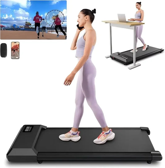 Superun 2 in 1 UltraSlimline Office Treadmill With App