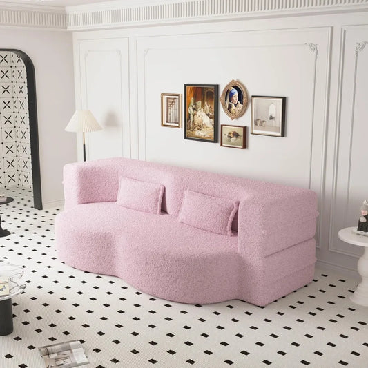 EAJNFAJK Convertible Folding Sofa Bed Memory Foam Sleeper