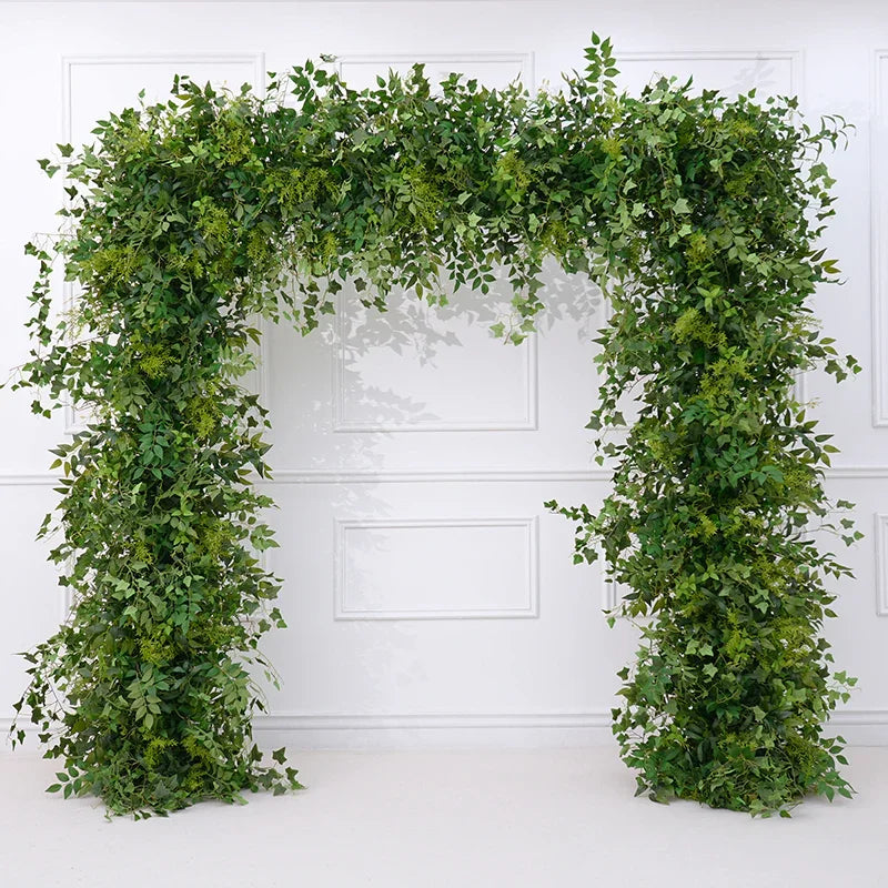 Angela Flower Mori Greenery Wedding Backdrop Arch Floral Arrangement
