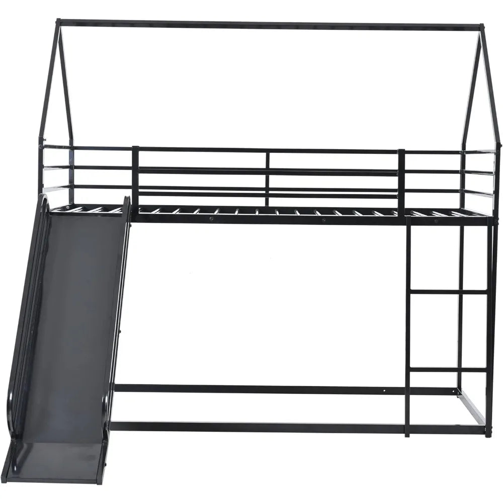 Twin Over Twin Bunk Bed With Slide