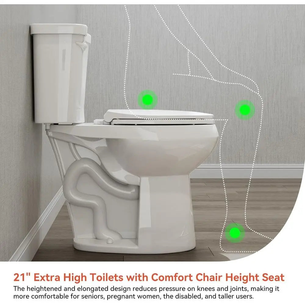 Ukmj 21 Inch Extra High Rough In El Two Piece Toilet