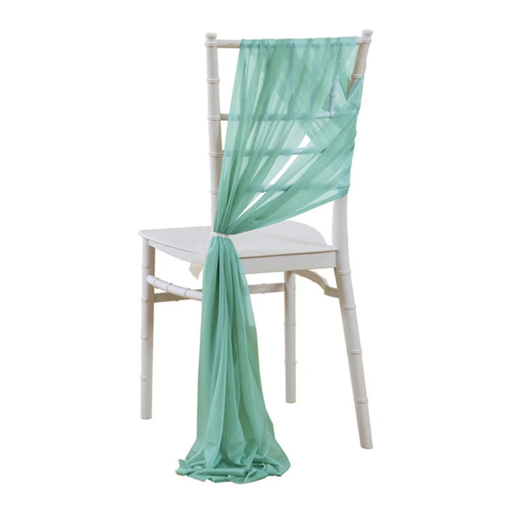Chiffon Chair Sashes for Wedding Decor Draping with Tie