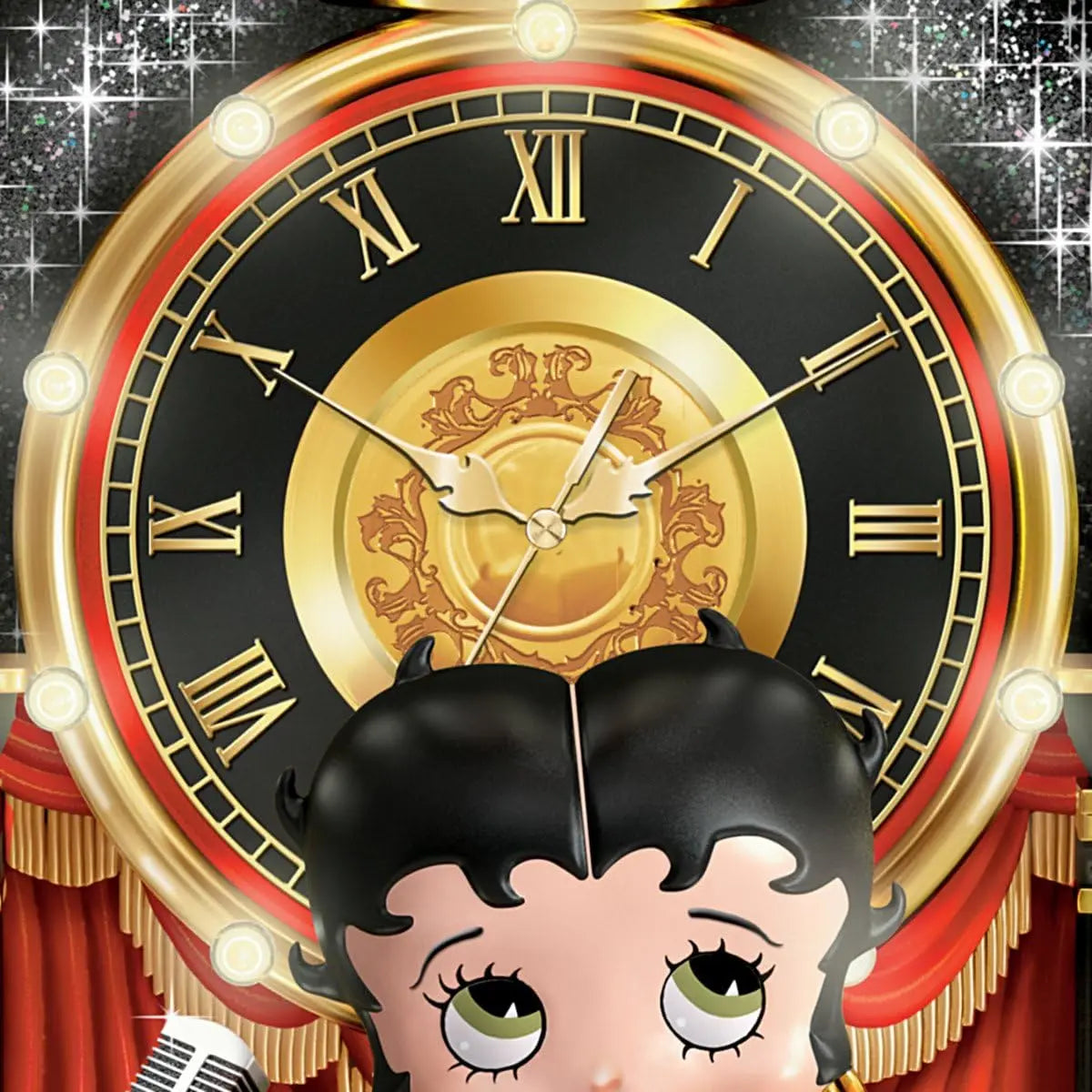 Sculpted Betty Boop Cuckoo Clock With Lights And Sound