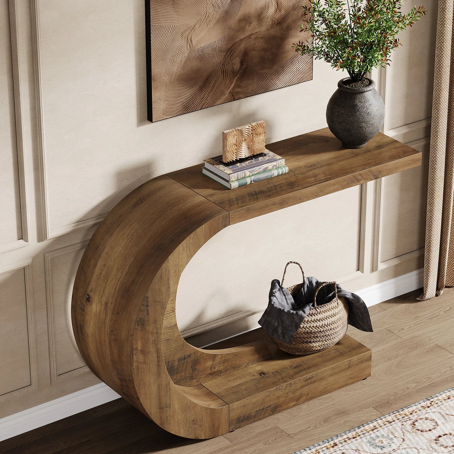 Tribesigns Mid Century Modern Console Table For Entryway Living Room