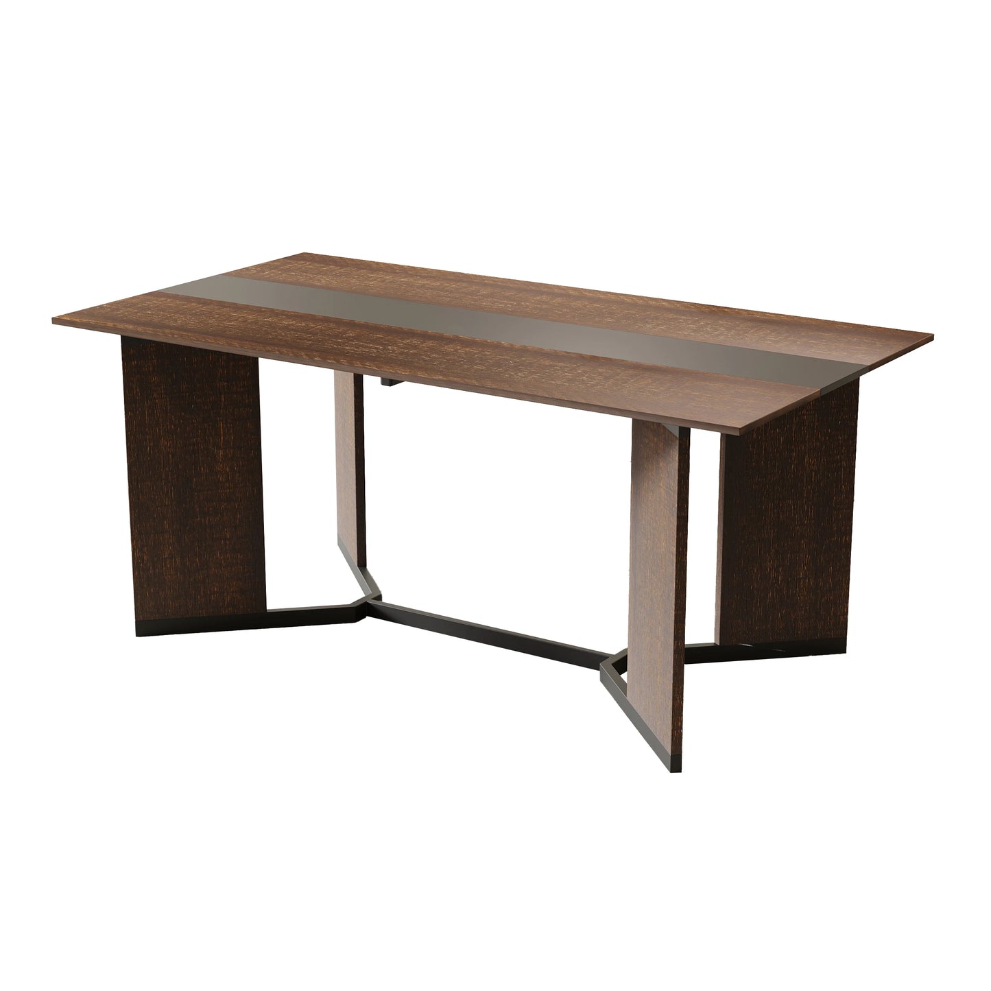 QiaoShiRen Modern Rectangular Dining Table For Eight