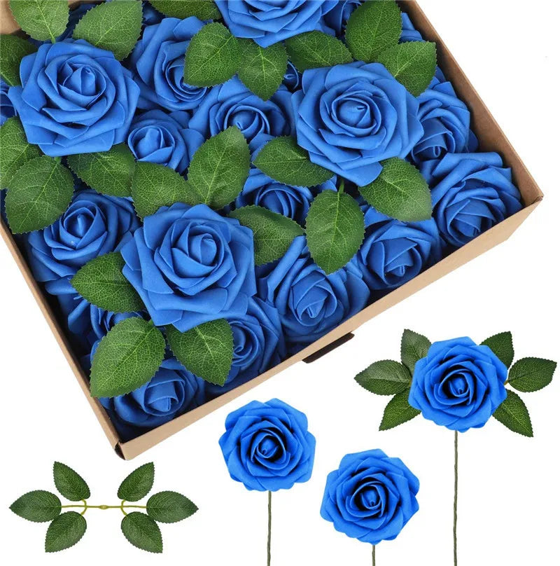 Artificial Foam Rose Flowers for Weddings Bouquets and Centerpieces