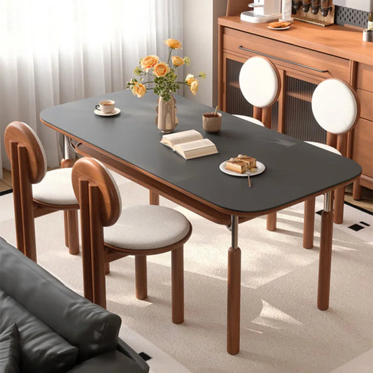 Fosanmi Modern Rock Slab Dining Table For Kitchen Dining