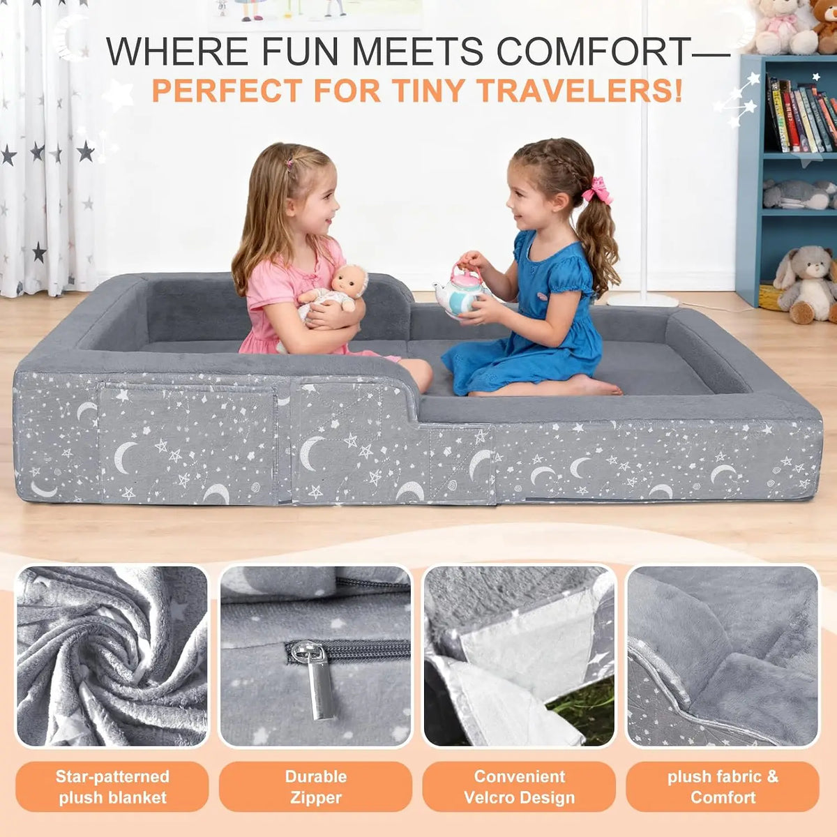Novilla Foldable Two In One Portable Toddler Travel Bed