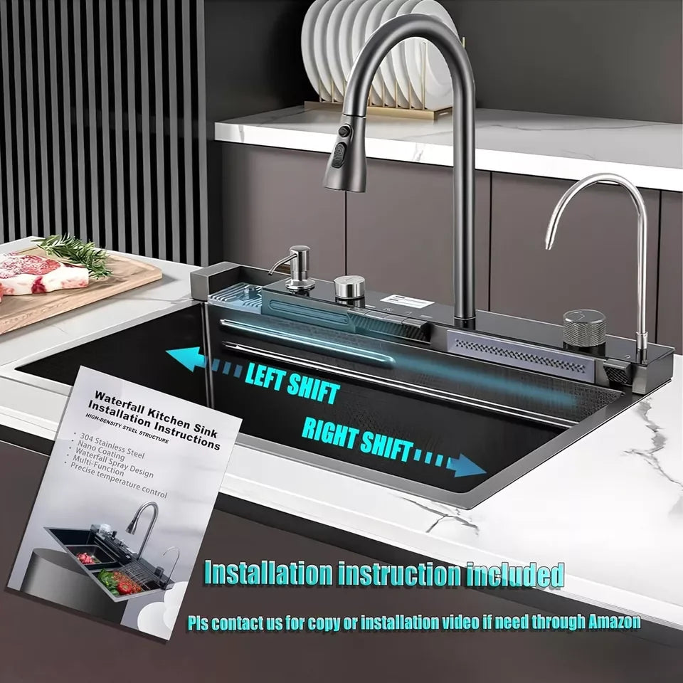 Suguword Stainless Steel Kitchen Sink With Basin Drainage