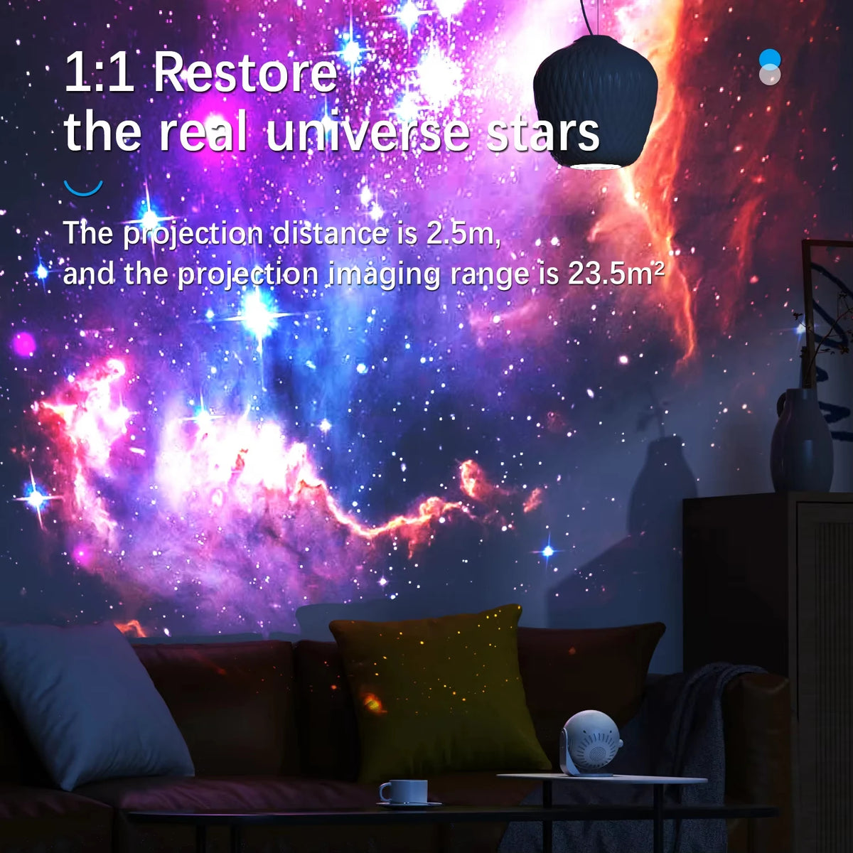 AUSYLE Galaxy Star Projector Planetarium Night Light