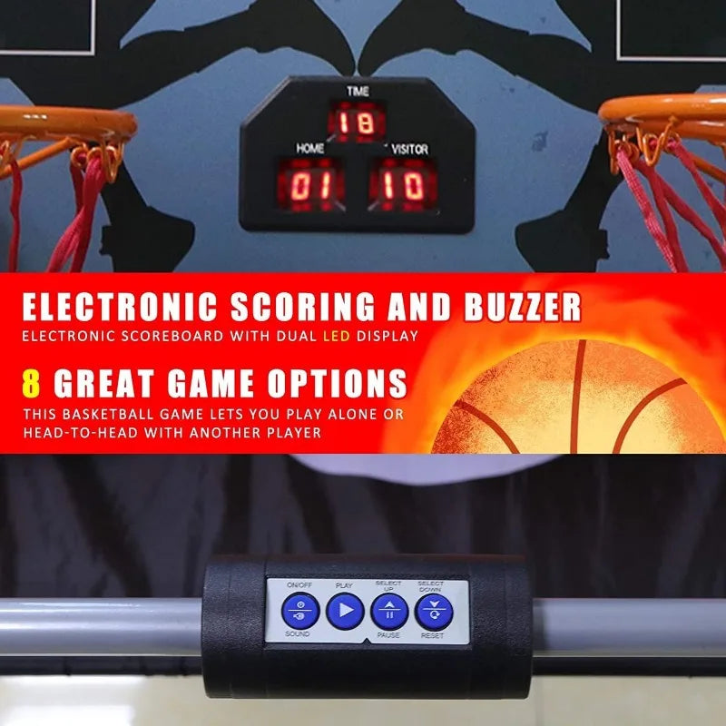 JupiterForce Foldable Indoor Basketball Arcade Game With 4 Balls