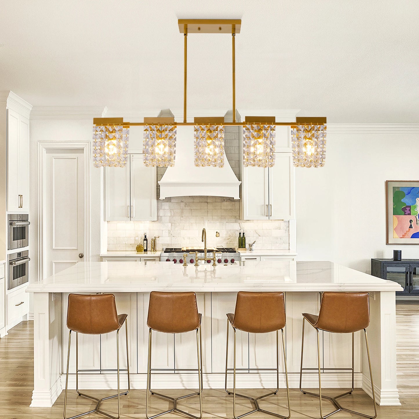 Luxury Crystal Chandeliers For Living Room Kitchen Island Lighting