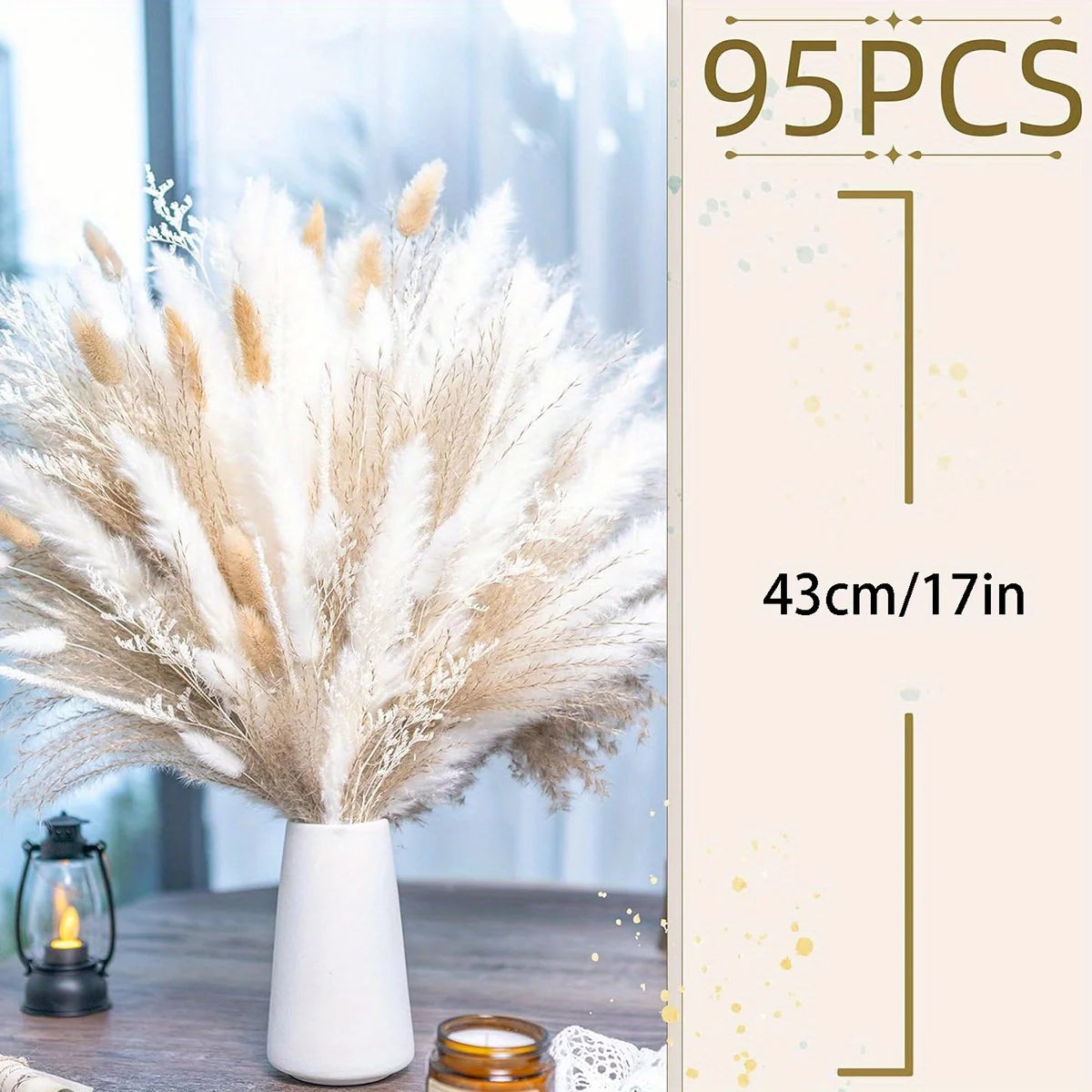 Zhejiang Pampas Grass Bouquet Natural Dried Decor Accent