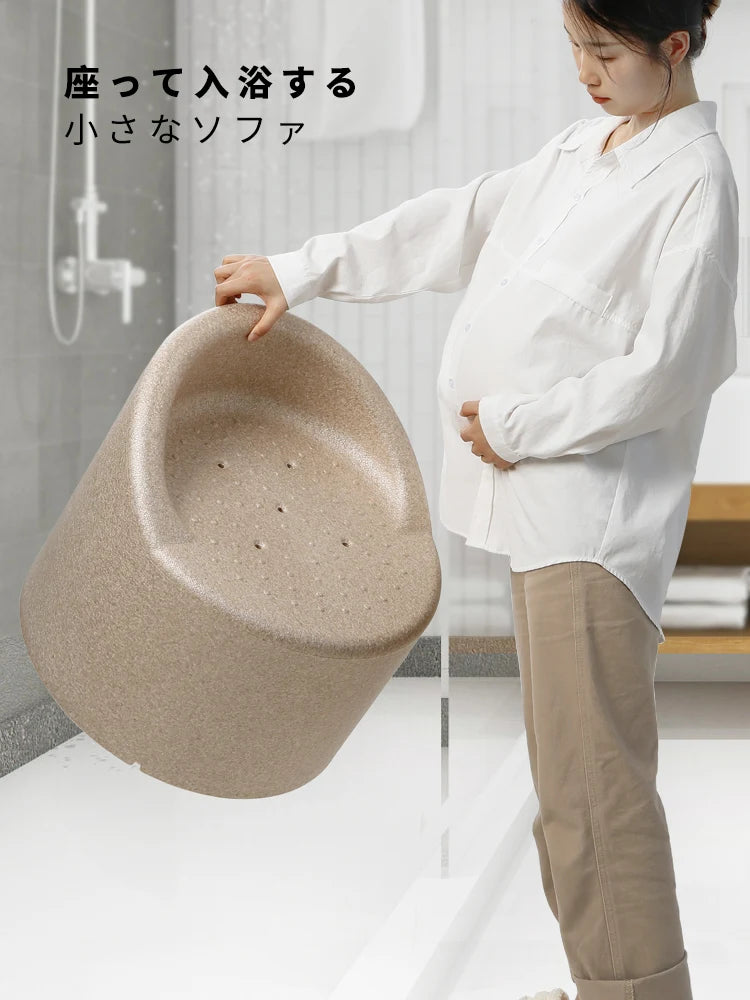 Elderly Bath Chair With Backrest Non Slip Shower Chair