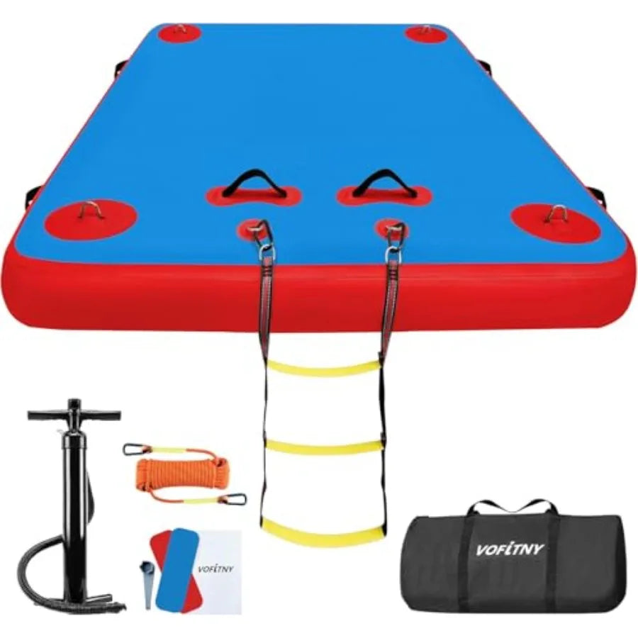Inflatable Floating Dock For Lakes And Ocean Non Slip